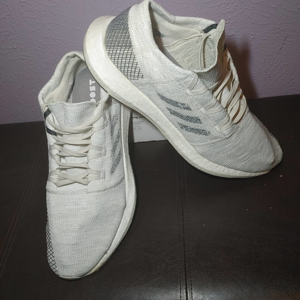adidas Pureboost Go Non Dyed/Grey Six/Raw White B37802 US14